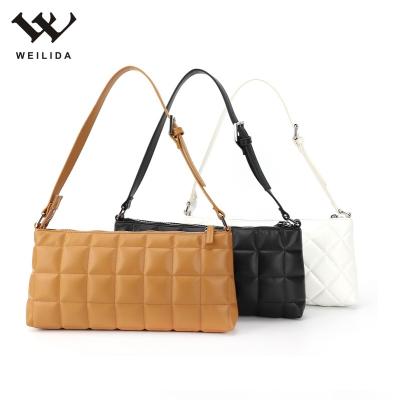 China PU Leather Handbags Fashion Women Cosmetic Handbags Armpit Bag Famous Brand Ladies Designer for sale