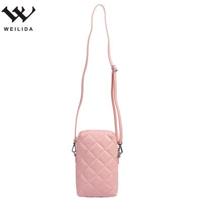 China Fashion Shoulder Bag Mini Cell Phone Bag Wholesale PU Women Waterproof Cross - Body Bag Fashion Shoulder Bag Mini Cell Phone Bag for sale