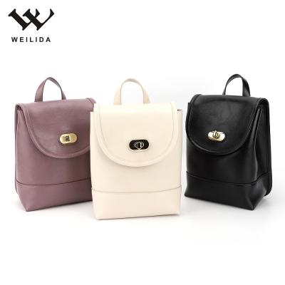 China Fashion waterproof classic wild backpacks PU girl high quality leather waterproof backpacks for sale