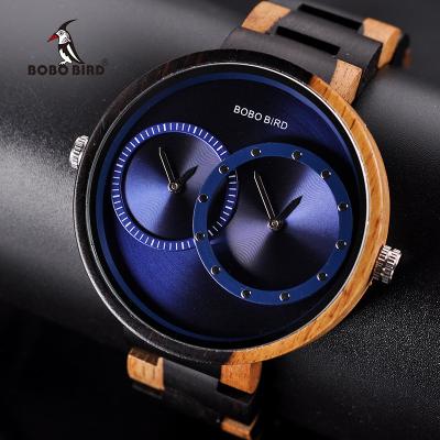 China Not Specified 2021 New Fashion BOBO Sapphire Watch BIRD Wooden Watches With Multiple Time Zone for sale