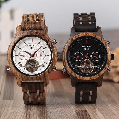 China China Logo Watch Multifunction Cheap Wooden BOBO BIRD Chronograph Women's Luxury Mechanical Watches Custom Wholesale High Quality Wrist Watches for sale