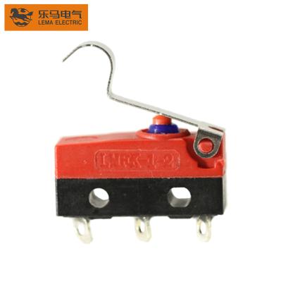 China Lema KW12F-5 home appliance folded lever switch 12v ip67 kw3 oz sensitive waterproof micro switch for sale