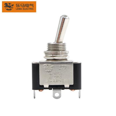 China LT2121A Electrical Equipment Solder Terminal Single Pole ON-ON Toggle swith Auto Reset Inverter for sale