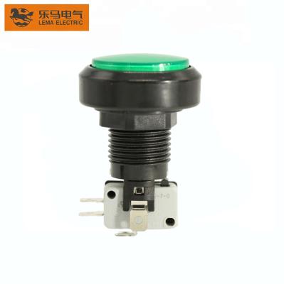 China Game Machines Lema PBS-004 46mm Colorful Push Button Switch Integrated Push Button Switch For Toy Car 12v 250vac for sale