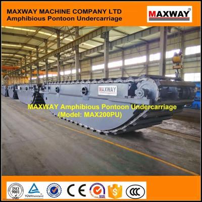 China 3 MAX200PU Chain Pontoon Undercarriage of Amphibious Excavator for Sale 1.0 m3 for sale