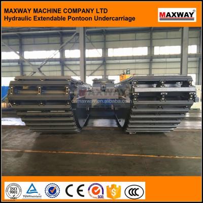 China Construction worksÂ   MAXWAY MACHINE COMPANY, hydraulic telescopic amphibious pontoons for excavator for sale