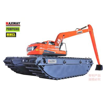 China Heavy Duty MAXWAY MMCL China Machinery Repair Shops Made Swamp Buggy Excavator for Salt Lake, Swamp, Soft Mud, Low Ground Pressure for sale