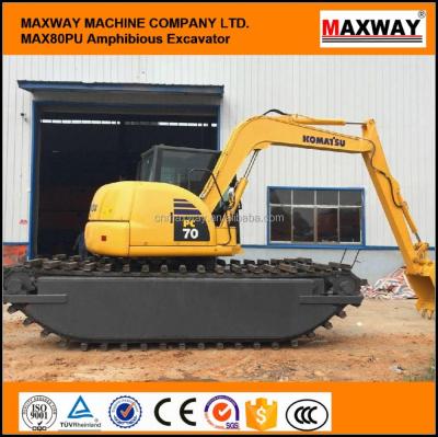 China China Cheap Weight 15 Ton Operating, Mini Amphibious Excavator For Sale, 0.35 m3 Buckets. CE, EPA available. Model: MAX80SD 0.35 m3 for sale