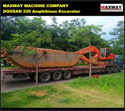 China 2015 new famous China | 20 Ton Pontoon Undercarriage Amphibious Excavator with 1.1 m3 bucket, CE, EPA, Model: Original or MAX225SD 14 arm--18 meter long arm for sale