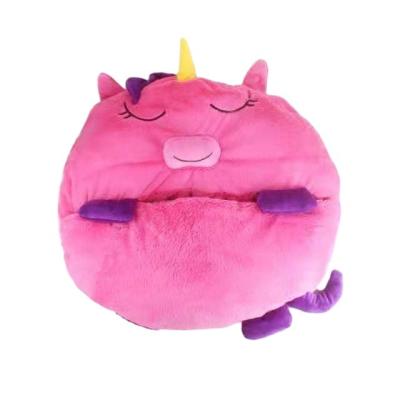 China Hybrid Type Cute Animal Cartoon Sleeping Bag Kids Kid Warm Sleeping Bag For Girls With Pillow for sale