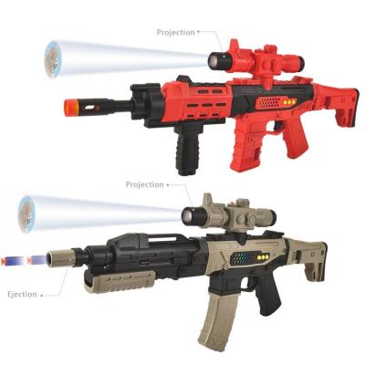 China DIY Pretend Game ChuangFa Newcomer Toys For 2022 DIY Magnetic Soft Bullet Gun With Spotlight Boys Assembly Gun Toys For Children for sale