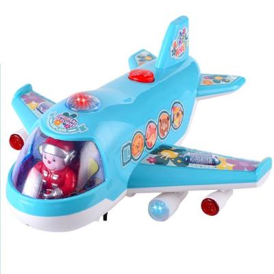 China ChuangFa Toys BO Bump And Go Passenger Airplane With Flat Light And Healthy Cartoon Toys Education Toys For Kid NO-1025 for sale