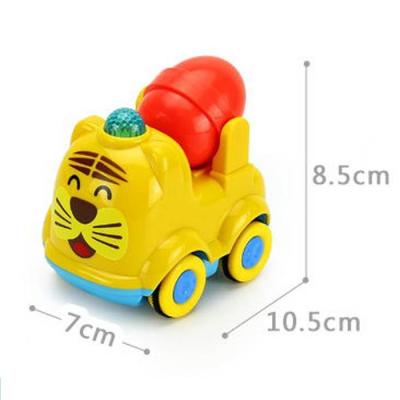 China ChuangFa toys new mini cartoon lovely plastic truck happy friction mini truck building toys NO-2012B for sale