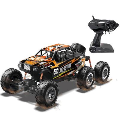 China RC Hobby 1 8 Racing Radio Toy RC Rock Crawler 6WD Off Road Top Control Rechargeable Remote Control Car for sale