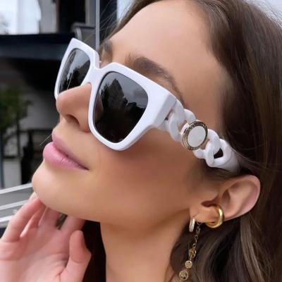 China Wholesale Rectangle 2022 New Fashion Square Men And Women's Sunglasses Trend High Sense Popular Sunglasses for sale