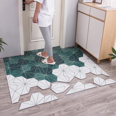 China 30x18 Funny Durable Extra Waterproof Kitchen Cuttable Washable Door Mats For Home for sale