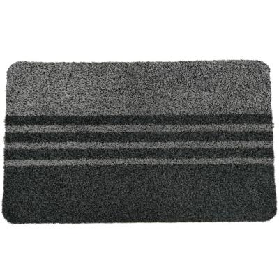 China Washable Mixed Stripe Mat 45x75cm Front Entrance Rug Funny Door Mats With Gift Box for sale