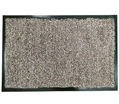 China K 40*60CM Brown PVC Barrier Mat Mighty Doormat Entrance Mats Washable Heavy Duty Non-Slip Dirt Trapper for sale