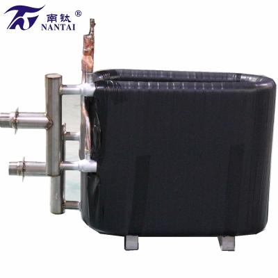 China Hotels Titanium Tube In Tube Heat Exchanger Condenser Evaporator for sale