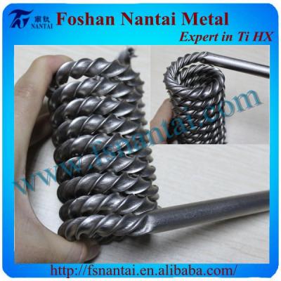 China Immersion to use water cooling titanium chilled coil for sale