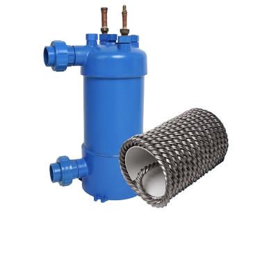 China Mariculture Pool Heat Exchanger|PVC Shell and Titanium Heat Exchanger|Titanium Tube Heat Exchanger with PVC Shell for sale