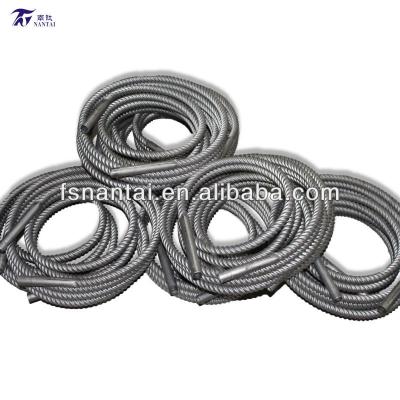 China Titanium Corrugated Heat Exchanger Tube, Twisted Titanium Tubes, Titanium Wire Tube for sale