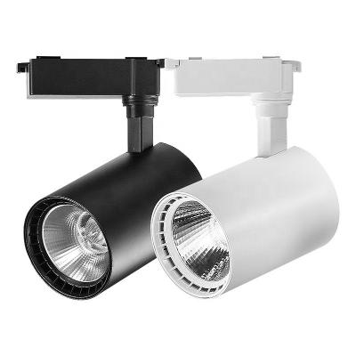 China Aluminum Australian Standard Showroom Dimmable 25W Cob Driver COB-Beam Adjustable Decorative Led Home Track Light for sale