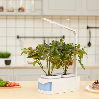 China Modern Smart Planter With Led Grow Lightweight Hydroponic Vegetables Plant Grow Box Hydroponic Pot Plastic Smart Garden for sale