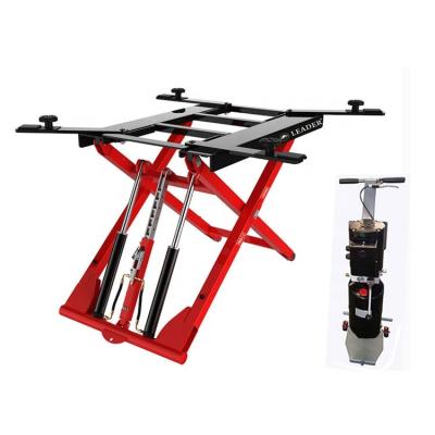 China Portable Save Space CE Car Scissor Lift Leader L64S-3 double cylinder hydraulic lift en venta