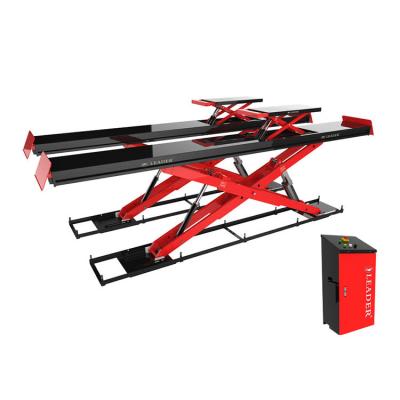 China 5.5T Low profile hydraulic car electrical scissor lift jack for Wheel alignment workshop zu verkaufen