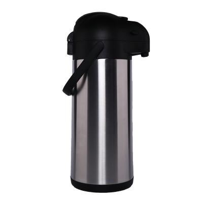 China Nice A Viable Stainless Commercial Metal Thermo Pot Coffee Airpot Dispenser 3 Liter Thermos Flask for sale