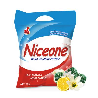 China Niceone Disposable Private Label Hand Cloth Laundry Detergent Mild Gentle Washing Powder for sale