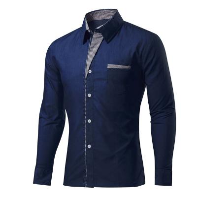 China Gulidd Latest Design Official High Quality Slim Fit ODM Anti-Shrink Long Sleeve Casual Shirts For Men for sale