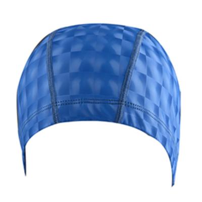 China Wholesale Custom Color Pure New Swim Cap PU Coated Swim Hat for sale