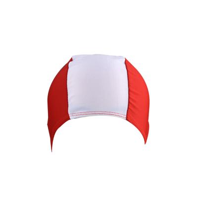 China Custom Swim Cap Pure Color Factory Polyester Swimming Hat For Adults , Kid for sale