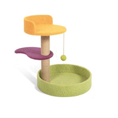 China Cat House Jumping Platform Scratching Post Viable Pet Toys for sale