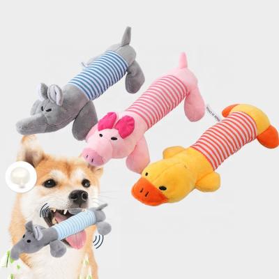 China Interactive Dog Stocked Plush Toy Chew Squeaky Pet Toys for sale