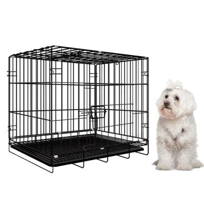 China Sustainable Collapsible Cage Kennel Pet Cat Cage With Puppy Pad Dog Establishments Cages for sale