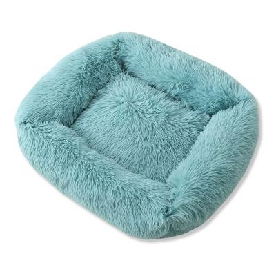 China Cat Bed Comfortable Faux Fur Soothing Large Size Washable Crate Mat for sale