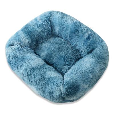 China Sustainable XS-Size Dog Calming Beds Comfortable Cuddler Nests Fluffy Anti Anxiety Cat Bed for sale