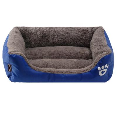 China Viable Washable Medium Dog Bed Machine Bed Square Puppy Sofa for sale