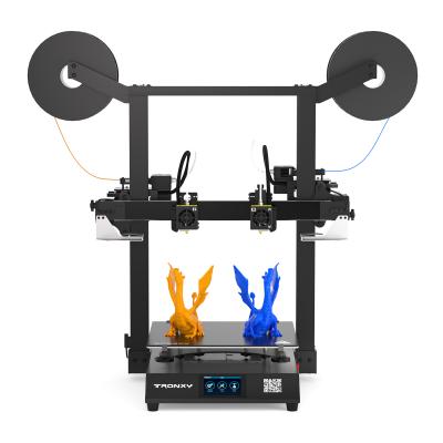 China New Arrival Two Color Dual Extruder Impresora 3d Printing Machine GEMINI S IDEX Single Assembly Multicolor 3d Printer for sale