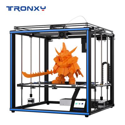 China Large size 400*400*400mm dual Z PRO FDM 3d axis X5SA-400 metal guide rail high precision printing corexy diy tronxy industrial printer for sale