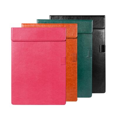 China Business.office.gift .promotion.etc A4 A5 Leather Magnetic PU Hotel Restaurant Checkbook Holder Business Check Book Holder for sale