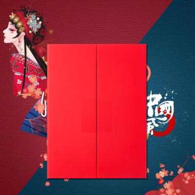 China A4 Grade Paper Top Blank Custom Paper Certificate Folder , Gold Certificate Triple Red Blue Cover With Logo for sale