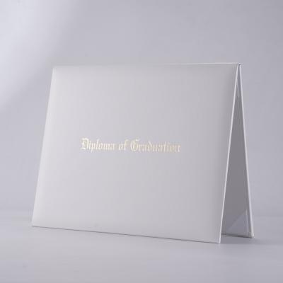 China White Diploma Paper 8.5x11 Cover Printed Graduation Diploma For US Letter Size Certificates for sale