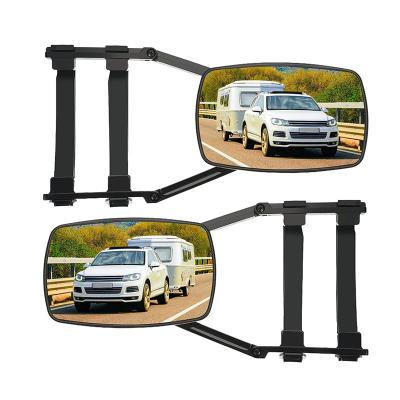 China Rear View Mirror Side Clamp On Tow Mirror Caravan Mirror Car Trailer Tractor Extended Side Rear View Mirror For Car for sale