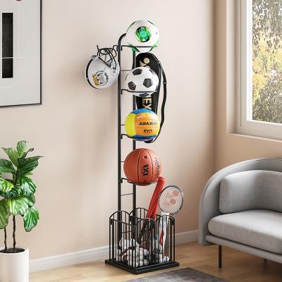 China Viable Manufacturers Supply Multi-Layer Removable Basketball Storage Rack Wrought Iron Baseball Storage Rack Floor Storage Rack for sale