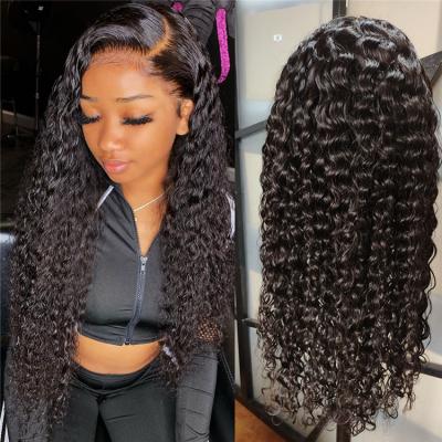 China Deep Curly Brazilian Hair Lace Front Human Hair Wigs For Black Women for sale