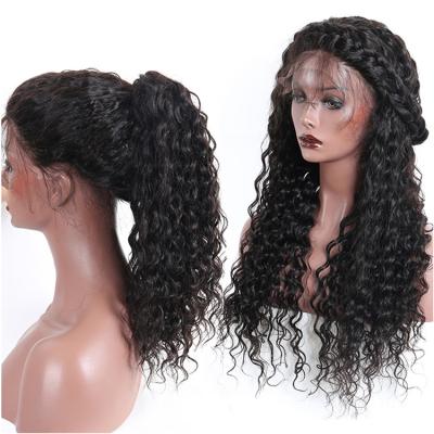 China Curl 180 Density Short Natural Deep Wave Full Lace Hair Wig For Black Women for sale